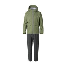 SHIMANO 시마노 베이직 피싱 레인 슈트 RA-005 남성 갯바위 겨울 동계 내피 낚시복, 카키
