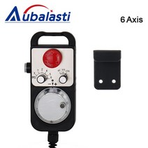 CNC 펄스 발생기 4/6 축 MPG 펜던트 핸드 휠 5V FAGOR GSK Siemens MITSUBISHI FANUC 시스템 수동, [02] 6 Axis, 02 6 Axis