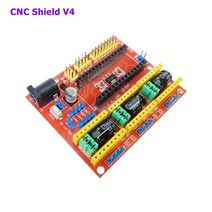 cnc 컨트롤러 shield v4 확장 카드 grbl 제어 보드 조각 부품 compatible arduino nano v3 for 3d printer laser 조각기 기계