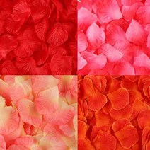 osshop 조화 꽃잎 100장 꽃가루, 꽃잎 - 레드