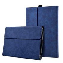 서피스독 Microsoft surface pro 9 용 키보드 케이스 8x13 인치 pu 가죽 태블릿 스탠드 커버 surface pro 7 7plus 6 5 4 12.33939, 프로 9 13인치용, 태블릿 케이스 블루
