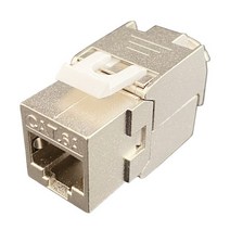 랜선분배기 T8WC RJ45LSA 모듈 아연 차폐 Cat6 Cat6A Cat7 네트워크 어댑터, [02] CAT6A