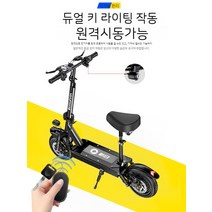 전동 킥보드 퀵보드 스쿠터 전기 접이식 휠 성인 듀얼, 36V/1200모터/오프로드타이어/30-40km, 48V