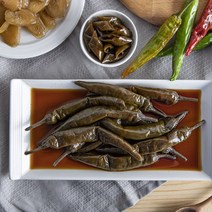 사계절반찬 간장고추지 절임 장아찌 국내가공, 500g