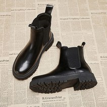 유블리 여성 털 가죽 가벼운 편안한 첼시 부츠