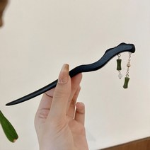 터치온리 복고 나선형 올림머리 비녀 한복 젓가락 비녀