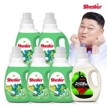 쉬슬러 세탁 액체 유칼립투스 고농축 세제 미니 650ml 5개 + 다운워시 점퍼 패딩 이불 전용세제 구스 650ml 1개, 단품