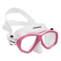 스쿠버 프리다이빙 바다수영 웻 슈트 서핑 잠수복 해녀복 cressi icon mask, 화이트 핑크