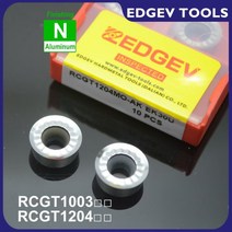카바이드 밀링 인서트 목재 알루미늄 구리 가공 CNC 터닝 밀 커터 RCGT1003 RCGT10T3 RCGT1204 Mo AK H01, [03] RC1204MO-AK EK30U