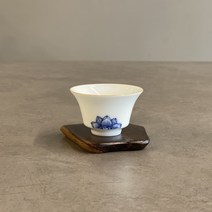 경덕진찻잔 경덕진 청화 연꽃찻잔 찻잔 도자기찻잔 경덕진다기 경덕진다구 귀여운찻잔 예쁜찻잔 심플한찻잔 다기 다구 차도구 TEA MUNDO 티문도, 1개