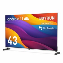 프리즘 바이런 43인치 4K UHD 구글 안드로이드11 스마트TV / ABC43G, 기사방문 벽걸이설치(상하고정형)