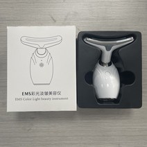 가정용 목 회춘 장치 레드 및 블루 라이트 얼굴 리프팅 퍼밍 미용 기기 마사지, 01 White, [01] White
