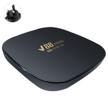 TV 셋톱 박스 스마트 수신기 OTT V88 미니 8GB + 128GB 미디어 플레이어 2.4G 와이파이 Allwinner H3 쿼드 코어 안드로이드 12, 4GB-32GB_UK Plug, 4GB-32GB+UK Plug