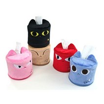 시둥마켓 +[시둥마켓]+_ 면티슈커버 벽걸이 레이스티슈커버 사각휴지케이스 식당용 장식, 애니나라 헬로캣 롤휴지티슈케이스 롤티슈통 인테리어장식, 아라(레드)