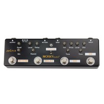 MOSKY Sol918 5-in-1 기타 멀티 이펙트 페달 디스토션 딜레이 리버브 오버 드라이브 이펙트 페달 FX 루프 메탈 쉘 트루 바이 패스