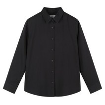 탑텐 23 SS 여성 레이온 베이직 카라 블라우스 블랙 BK