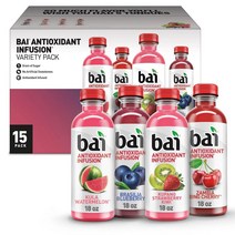 바이 쿨라수박 블루베리 빙체리 딸기키위 음료 과일음료 Bai Infusion Variety Pack 532ml 15팩