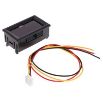1 in 1 LED 타코미터 게이지 디지털 RPM 볼트 미터 자동 모터 회전, 검은색, 다른