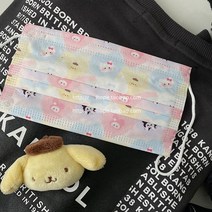 성인 캐릭터 헬로키티 스누피 쿠로미 마이멜로디 다양한 디자인 무늬 컬러 색깔 덴탈마스크 만화 에니메이션, 9.레트로핑크키티, 10매