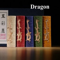 봉채 봉채함 중국어 세트 Sumi-E 컬러 잉크 스틱 페인트 솔리드 후이 그녀 Laohukaiwen 서예 수미 스미 그, 01 5pcs-dragon