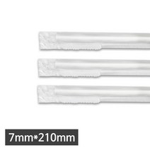 일회용 테이크아웃 커피 음료 7mm 투명 일자형 빨대 개별포장 1박스 10000개, 7 투명 개별 일자빨대 1박스 10000개