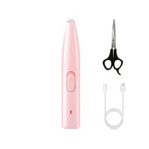 개 털 바리깡 발바닥 이발기 클리퍼 셀프 애견 전문 애완동물 발 트리머 전기 개 클리퍼 미용 미용사 엉, 한개옵션1, 08 new pink set 1