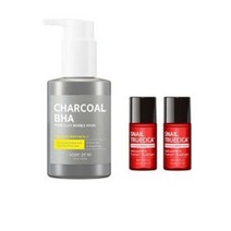 썸바이미 차콜 바하 포어 클레이 버블 마스크팩 + 스네일 토너 6ml x 2p, 4세트