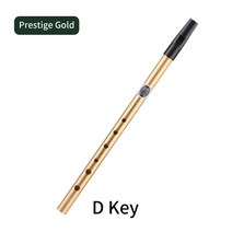 골드플룻 아일랜드 휘슬 플루트 C/D 키 주석 페니 6 홀 악기, [06] Gold D Key