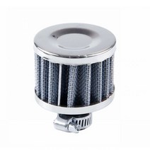 12mm 냉기 흡입 필터 브리더 터보 벤트 크랭크 케이스 클리너 밸브 커버, 은