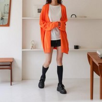 바보사랑 여자 남자 11컬러 비비드 베이직 박시 가디건.옷자락(무료배송)