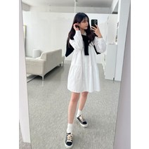 노젤 카라넥 캉캉 셔츠 미니원피스