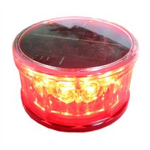 태양광 자석부착식 경광등 SWL-M12R LED경광등 타워크레인경광등 경운기 특수차량야간안전경고등, 황색