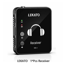 가전제품 전자기기 Lekato M-Vave Wp-10 2.4G 무선 이어폰 모니터 커브 송신기 수신기 시스템 스테레오 모노 및 전화 녹음, [04] M- 1 Pc Receiver