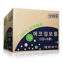 에코 천연펄프 점보롤 3겹 16롤
