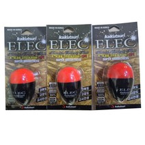 카쿠쯔리 elec 전자찌 3세트 감성돔 참돔 벵에돔 야간 선상 갯바위 전자찌 주야겸용찌, 5B(3개입), 레드블랙