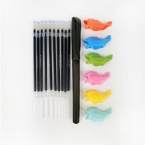 (당일출고)클린프로젝트 사라지는 순삭펜 기화펜 기출펜 10개 볼펜 리필 세트 매직펜 고시생 수험생 시험펜, 20개 세트(볼펜2+리필 20개+홀더2)