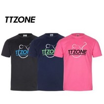 티티존 탁구복 달리아 티셔츠 탁구의류, 블랙