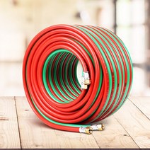 산소쌍줄 산소줄 절단호스 외줄 내압 용접 고무 호수, 8x30