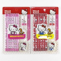 산리오 문구세트 아이윙스 헬로키티문구세트 연필8본입 어린이 문구세트단체선물 문구세트답례품, 랜덤