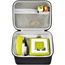 toniebox 오디오 플레이어 스타터 세트 및 tonies 피규어 캐릭터와 호환되는 케이스. 헤드폰 충전 스테이션 및 액세서리용 토이 스토리 보관 정리함 휴대용 홀더(박스만), 검은색