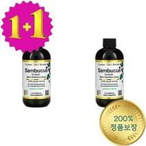 1+1 CGN 어덜트 삼부커스 엘더베리 블랙 Elderberry 8 fl oz 240 ml, 1개, 기본
