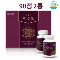 백수오 백하수오 고농축 프리미엄 열수추출 백수오 저분자 어린콜라겐 90정 2통
