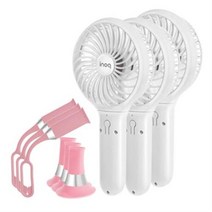 이노크아든 휴대용 멀티 핸디 선풍기 3개, IA-H02P, 핑크