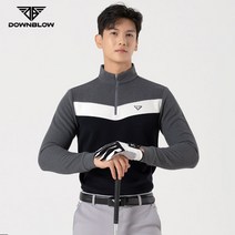 남성 골프 웨어 남자 반 집업 티 셔츠 브이 라인 겨울 가을 웨어 의류 운동 복 스윙 퍼팅 실외 스크린 실내 연습 장