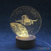 LED 우주선 3D 아크릴 자녀방 취침등 (60253), 우주선 배틀쉽 (60253)