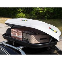 자동차루프백 캠핑 루프바스, 550L 화이트 더블 오픈 + 스페셜 크로스바