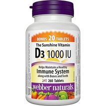 멀티비타민 Webber Naturals D3 1000 IU 260 Tablets