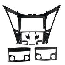 센터페시아 9인치 자동차 오디오 프레임 GPS 네비게이션 패널 dvd 플라스틱 은 소나타 YF 2010 에 적합, 한개옵션0