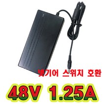 순흥전기 어댑터 48V 1.25A 넷기어 스위치 호환 어댑터 DC 48V 1250mA SMPS 아답타 직류전원장치, 48V 1.25A  넷기어 어댑터+전원선AC코드