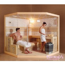 삼나무 사우나 룸 핀란드식 찜질방 접이식 가정용 이동식 건식 간이 원적외선 습식 개인, 오각형 1.8x1.8